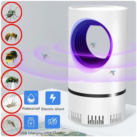 Multifunctional 2-in-1 mosquito killer lamp